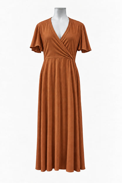 PRE ORDER TCD Katy Q Dress - Cognac