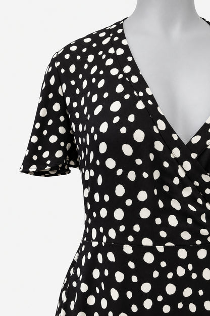 PRE ORDER TCD Katy Q Dress - Pebble Polka Dot