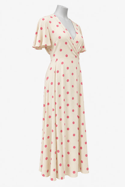 PRE ORDER TCD Katy Q Dress - Pink Polka Dot