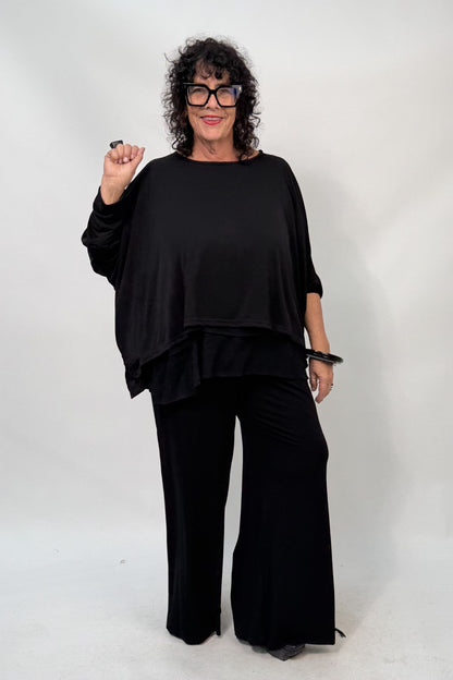 TCD Lockdown Crop - Black