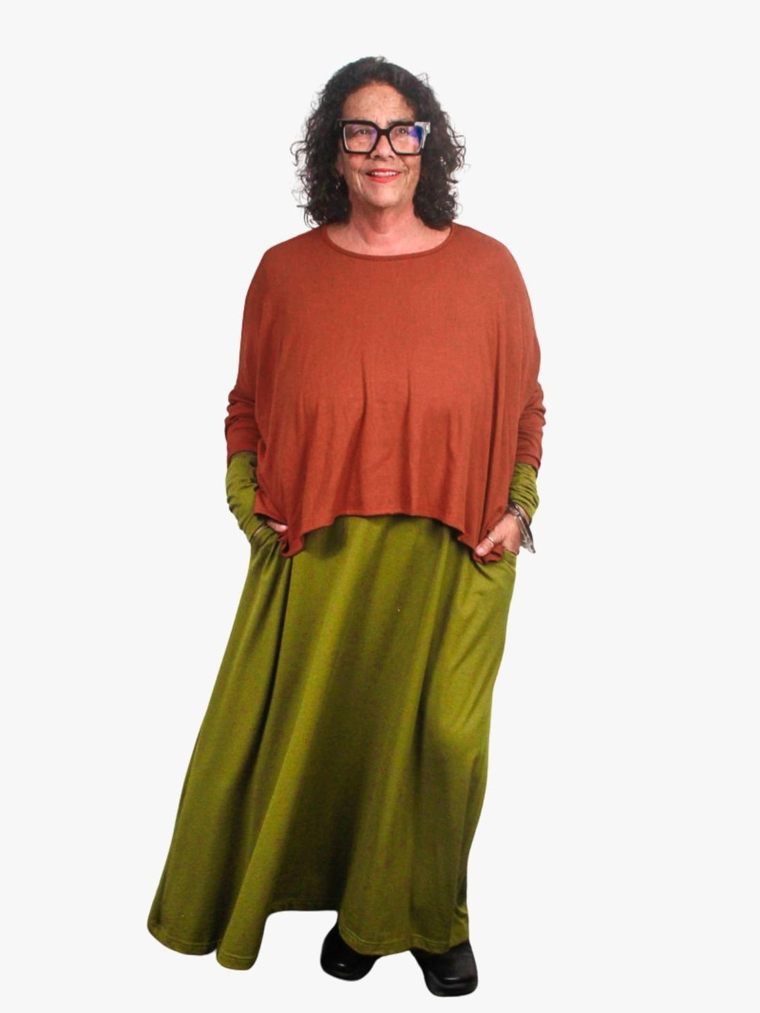 TCD Lockdown Crop - Cinnamon Rib Knit (LUCKY LAST - OS = 14/24)