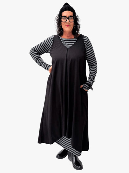 TCD Long Athena Dress - Black