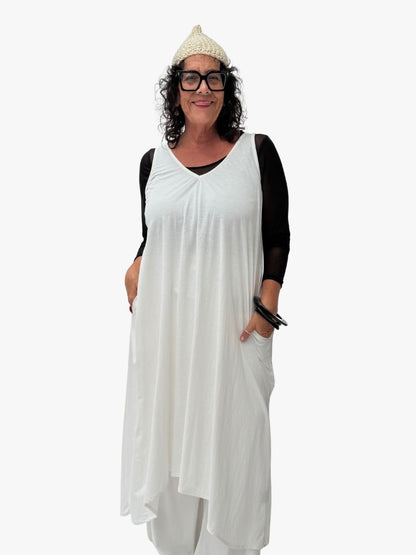 TCD Long Athena Dress - Cream