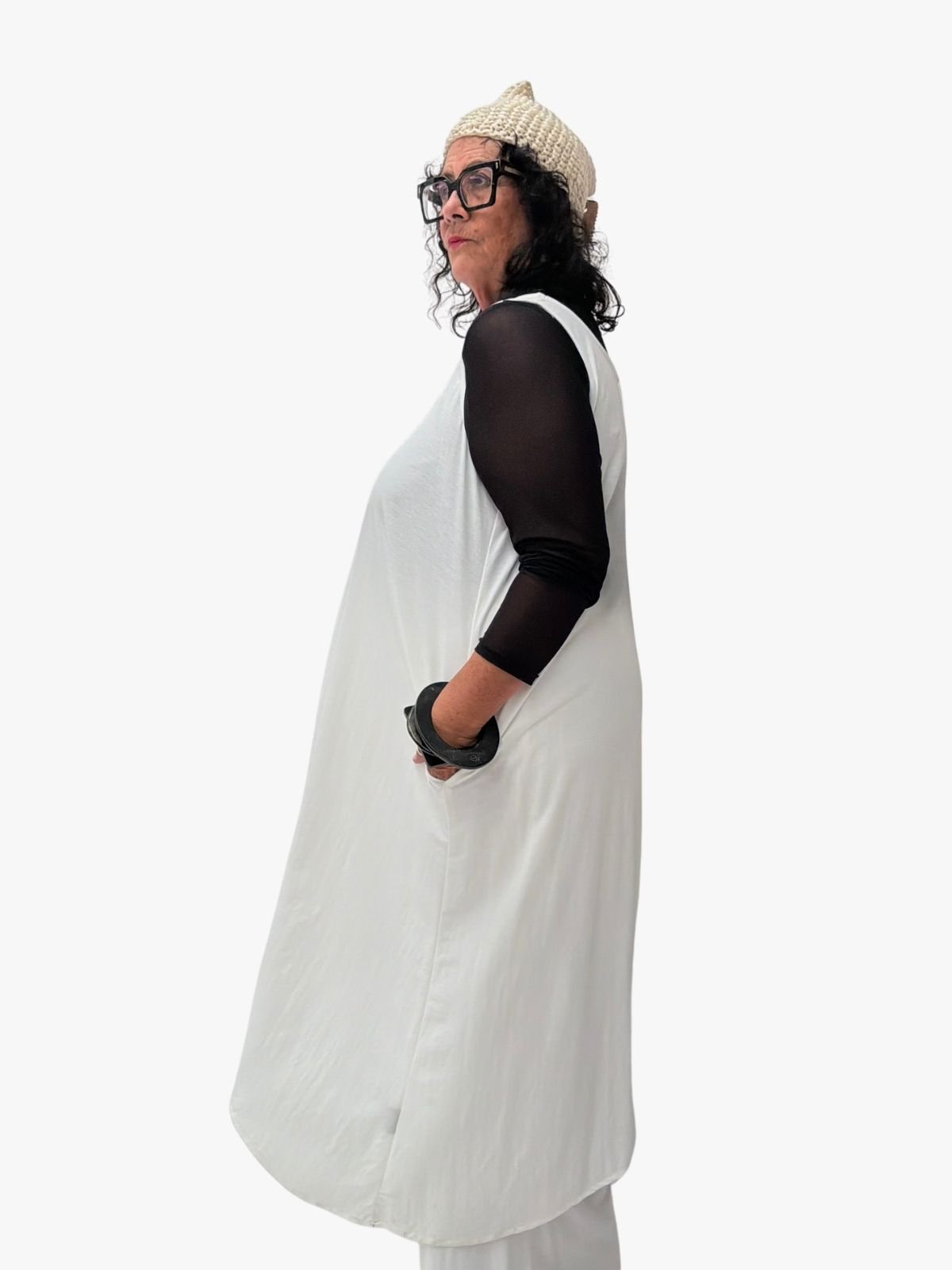 TCD Long Athena Dress - Cream