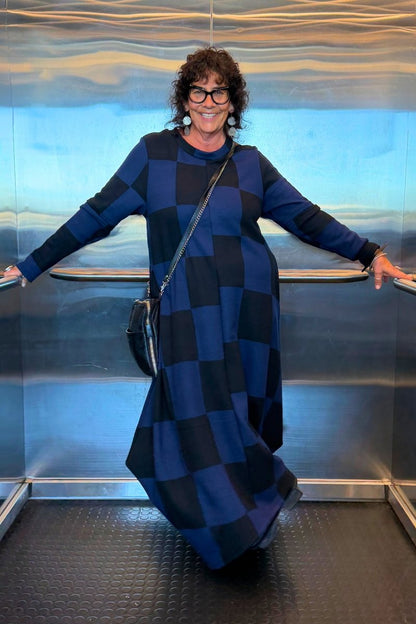 TCD Onyx Dress - Blue Check