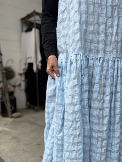 TCD - Petticoat Dress - Baby Blue Check