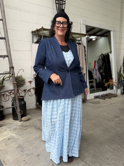 TCD - Petticoat Dress - Baby Blue Check