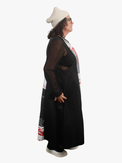 TCD Ruelette Pinafore - Black (LUCKY LAST SIZE - L = 22-24)