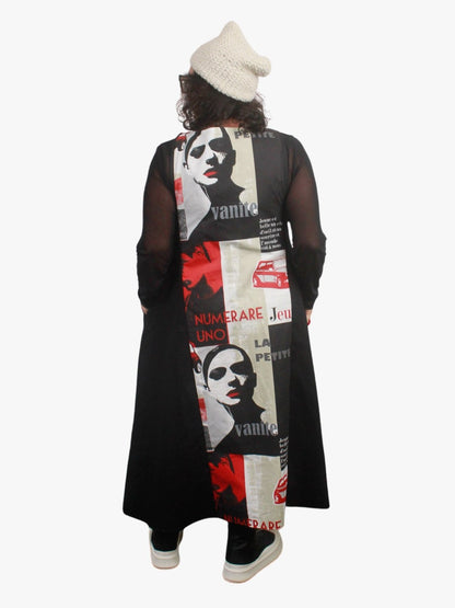 TCD Ruelette Pinafore - Black (LUCKY LAST SIZE - L = 22-24)