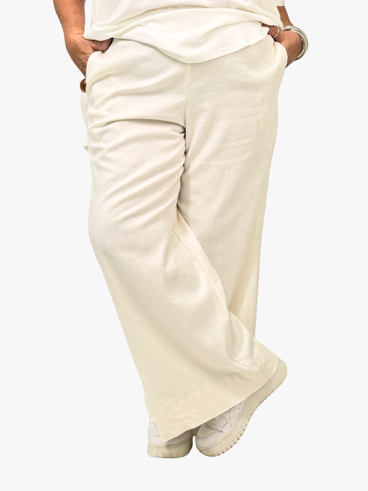 TCD Sadie Pants - Cream Linen