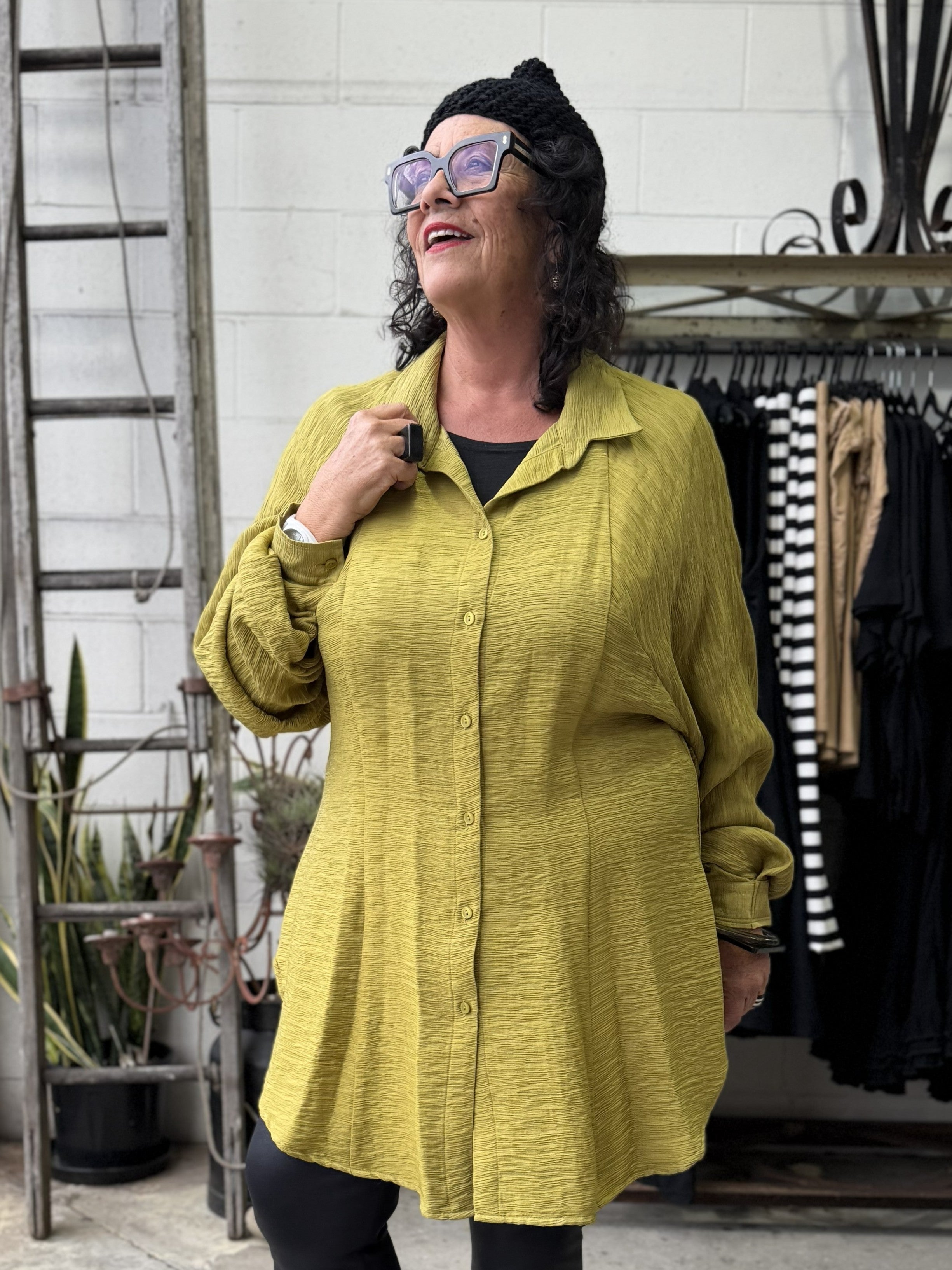 TCD Skye Shirt - Chartreuse