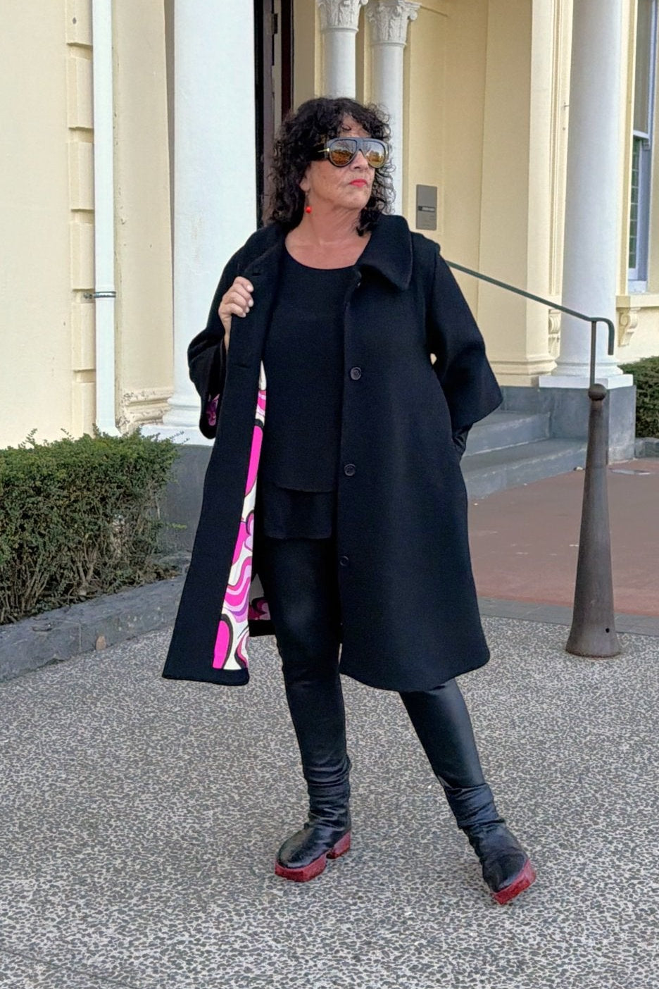 TCD Windsor Coat - Black Wool