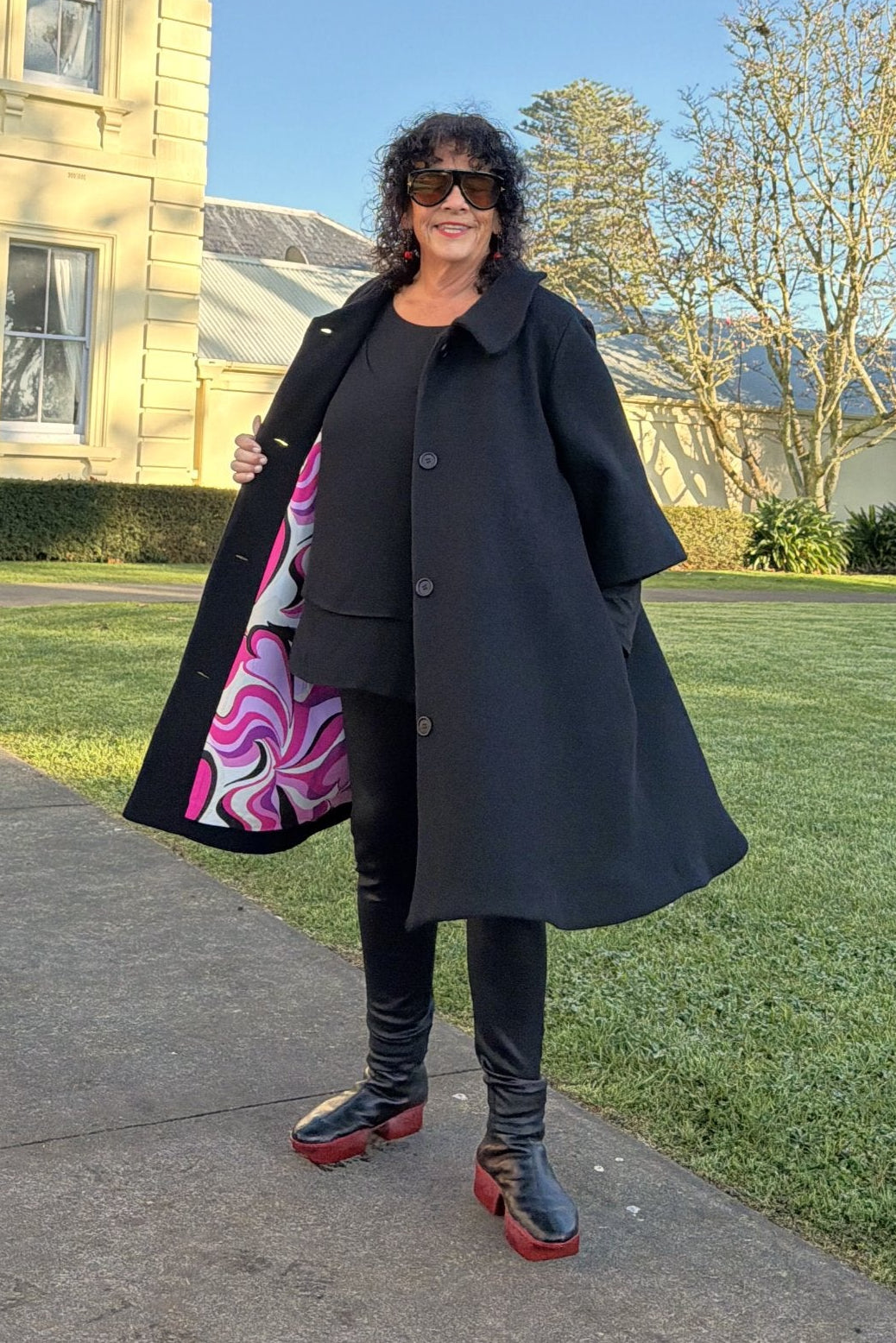 TCD Windsor Coat - Black Wool