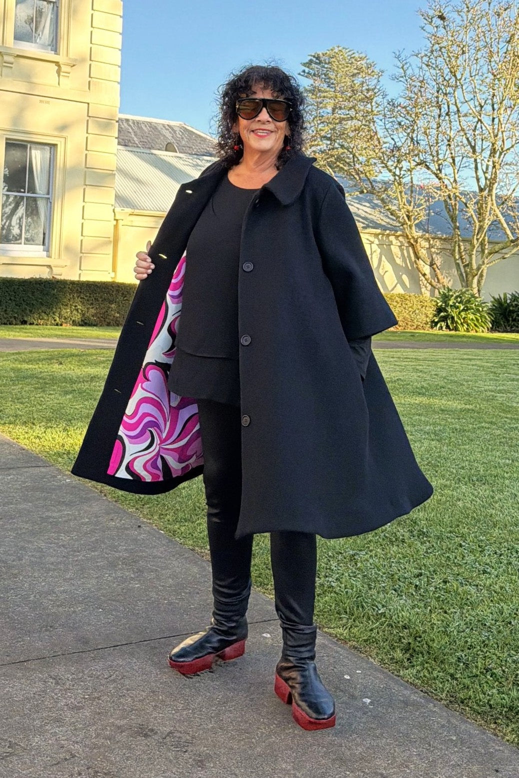 TCD Windsor Coat - Black Wool