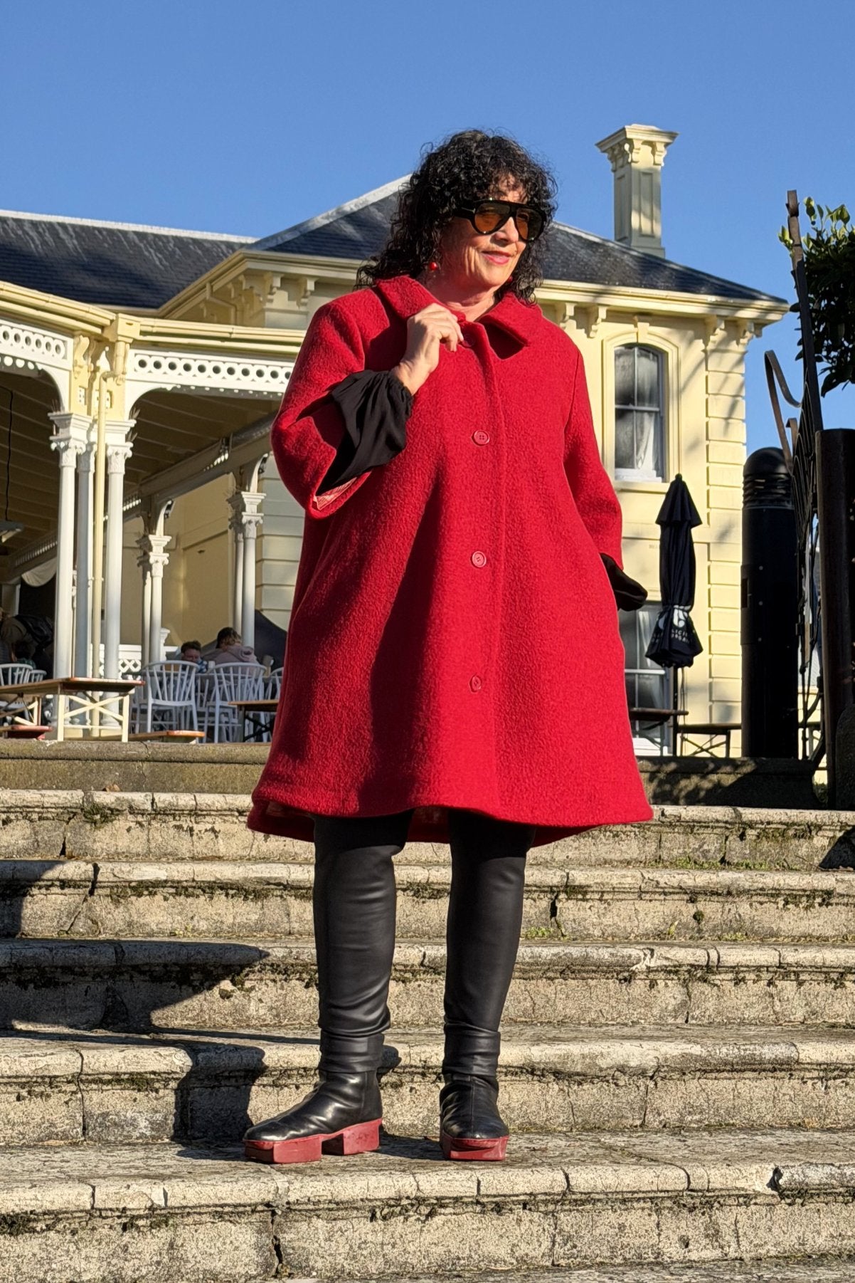 TCD Windsor Coat - Red Wool