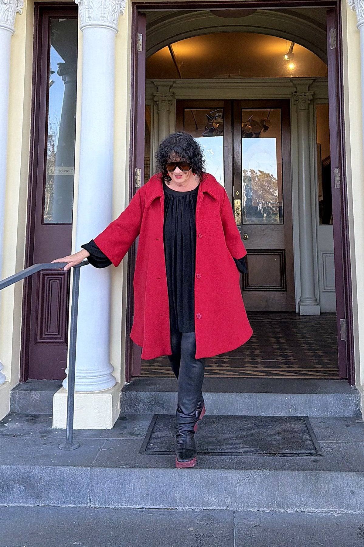TCD Windsor Coat - Red Wool
