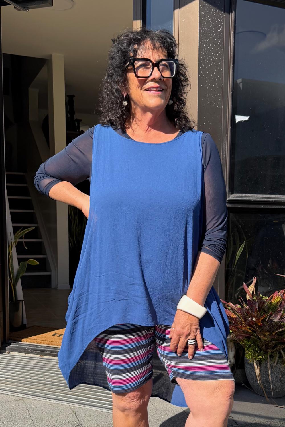 TCD Drape Tunic - Blue