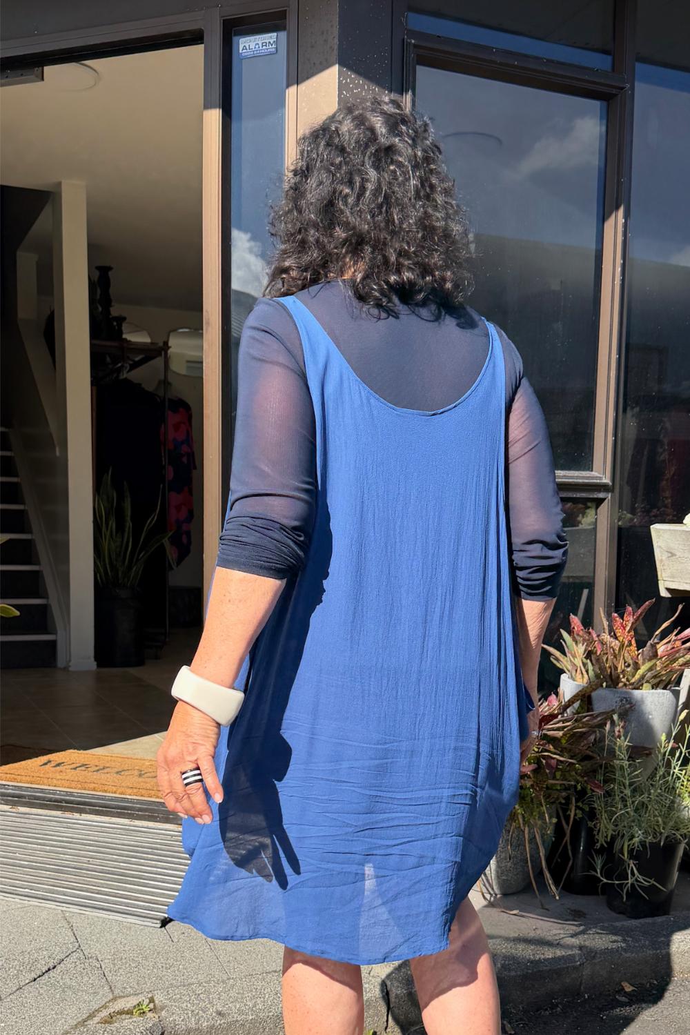 TCD Drape Tunic - Blue