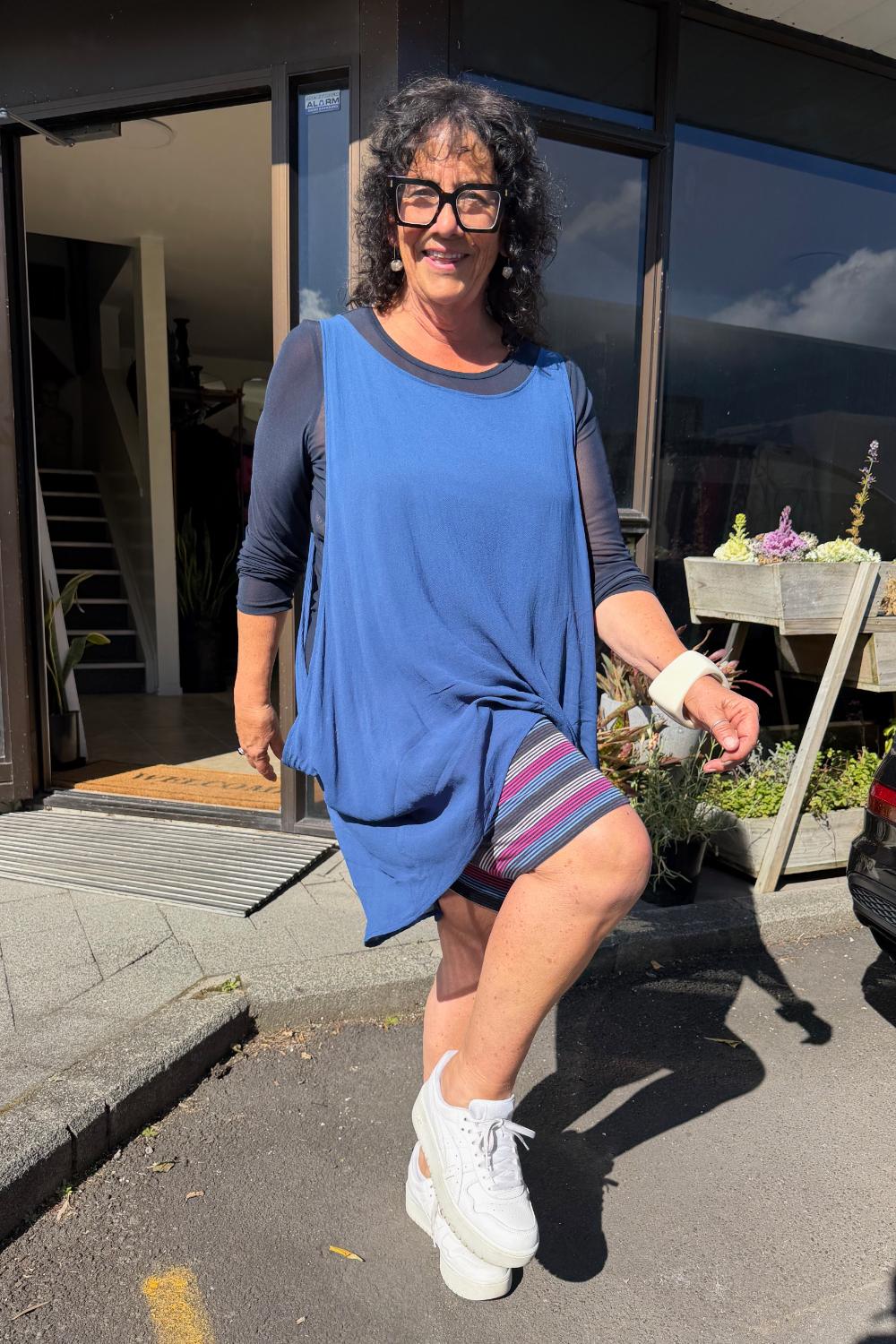 TCD Drape Tunic - Blue