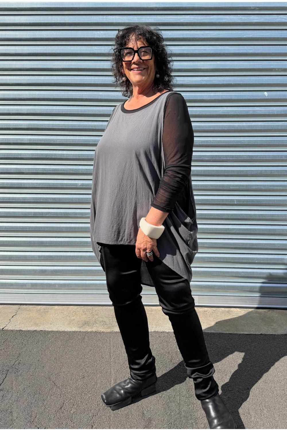 TCD Drape Tunic - Grey