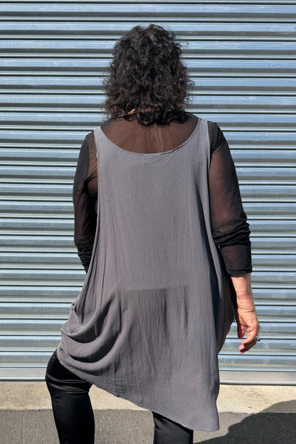 TCD Drape Tunic - Grey