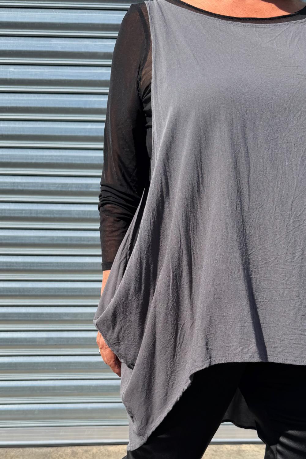 TCD Drape Tunic - Grey