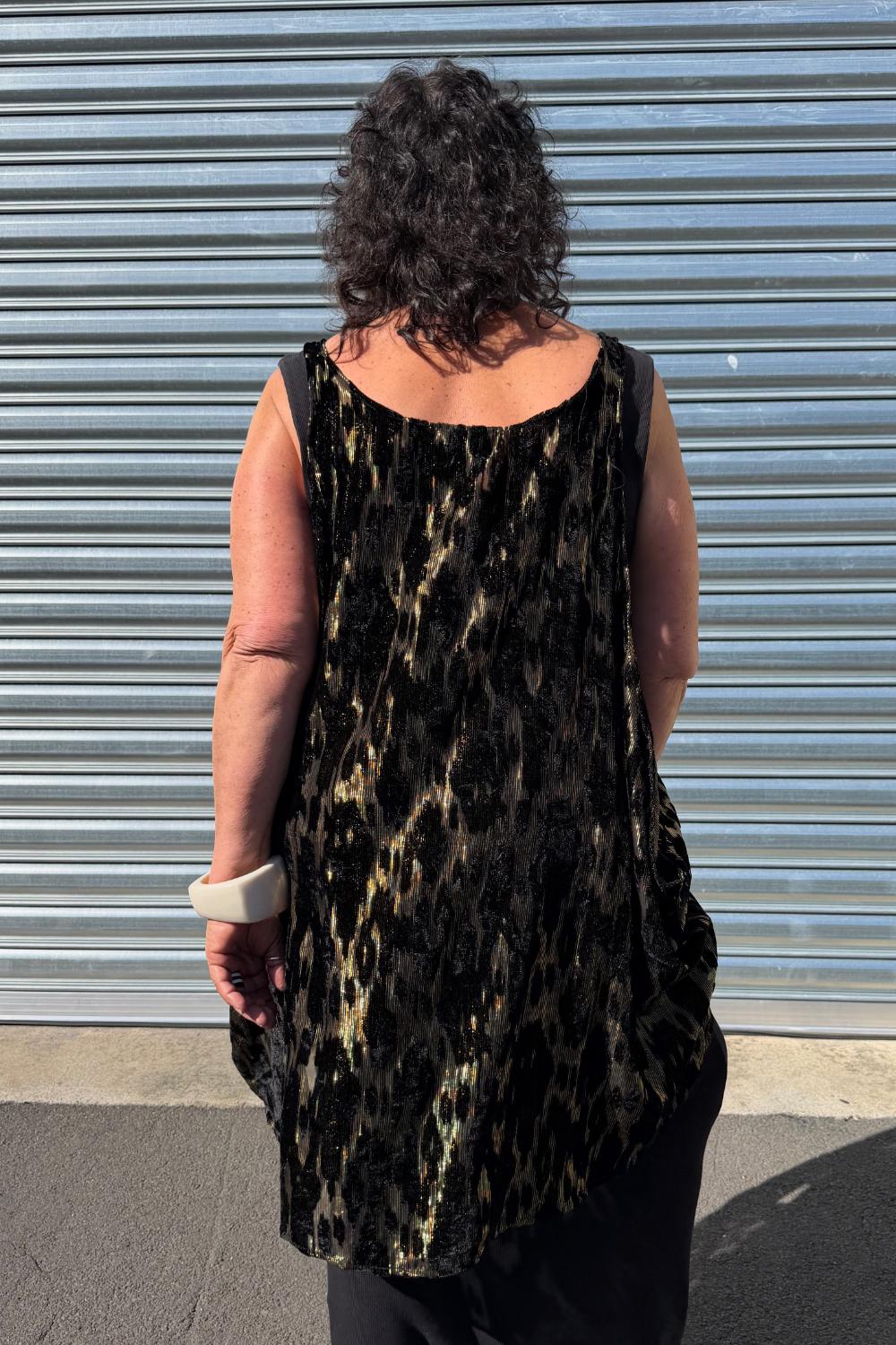 TCD Drape Tunic - Liquid Gold