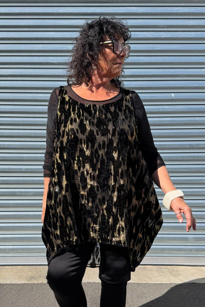 TCD Drape Tunic - Liquid Gold