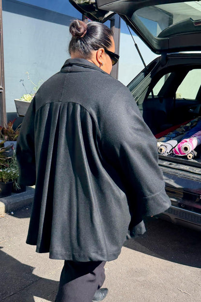 TCD Frankie Jacket - Black Wool