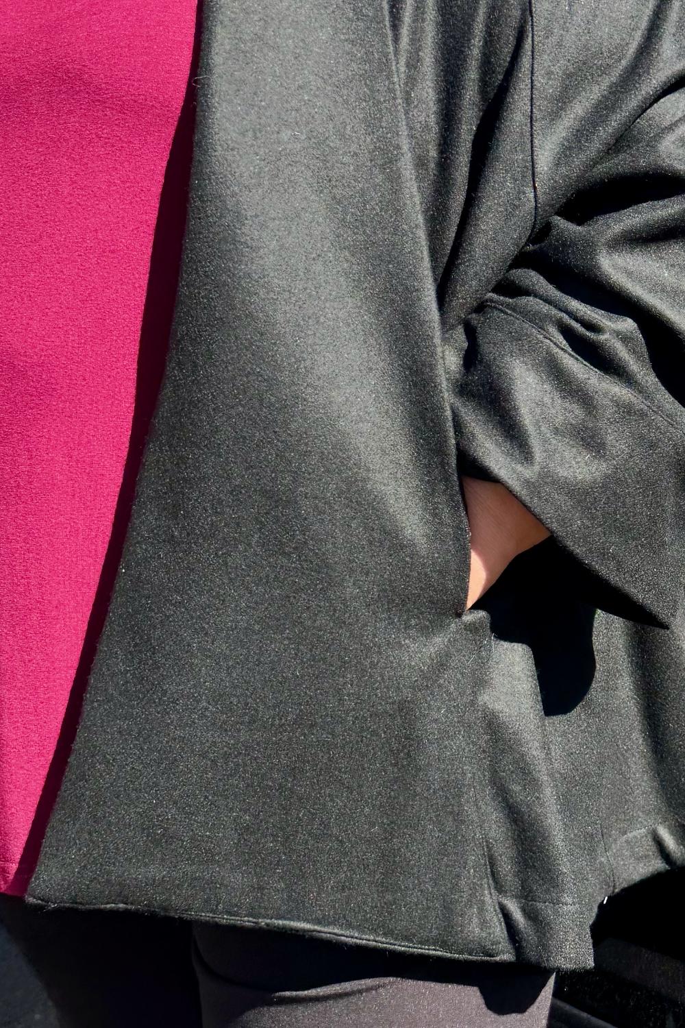 TCD Frankie Jacket - Black Wool