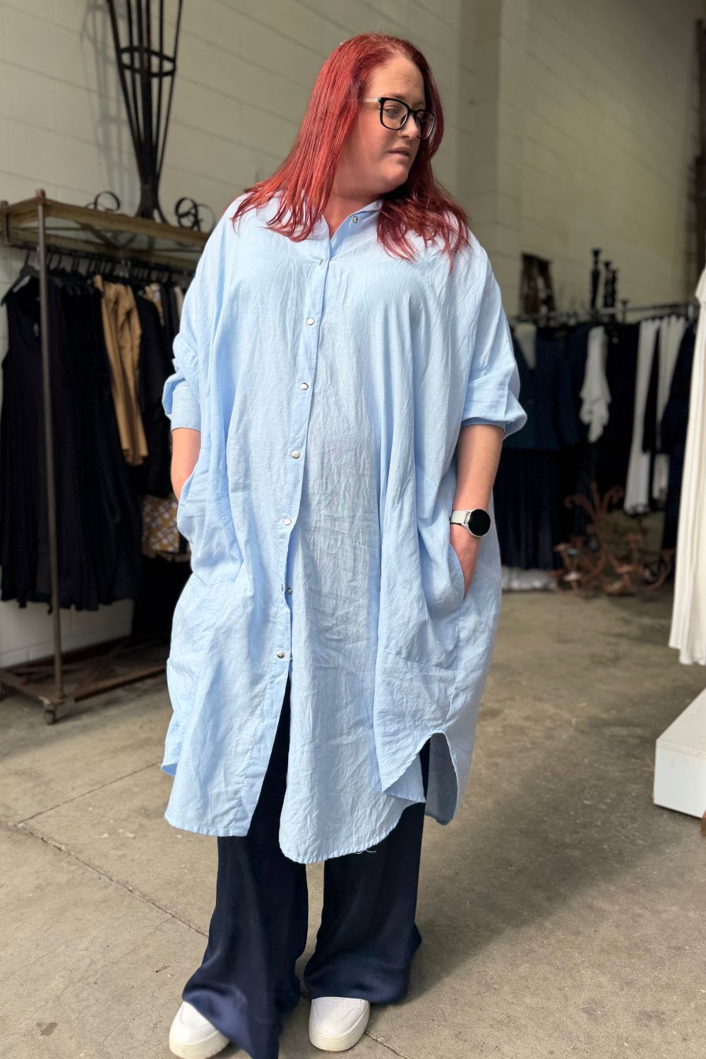 TCD Georgie Shirt -  Baby Blue