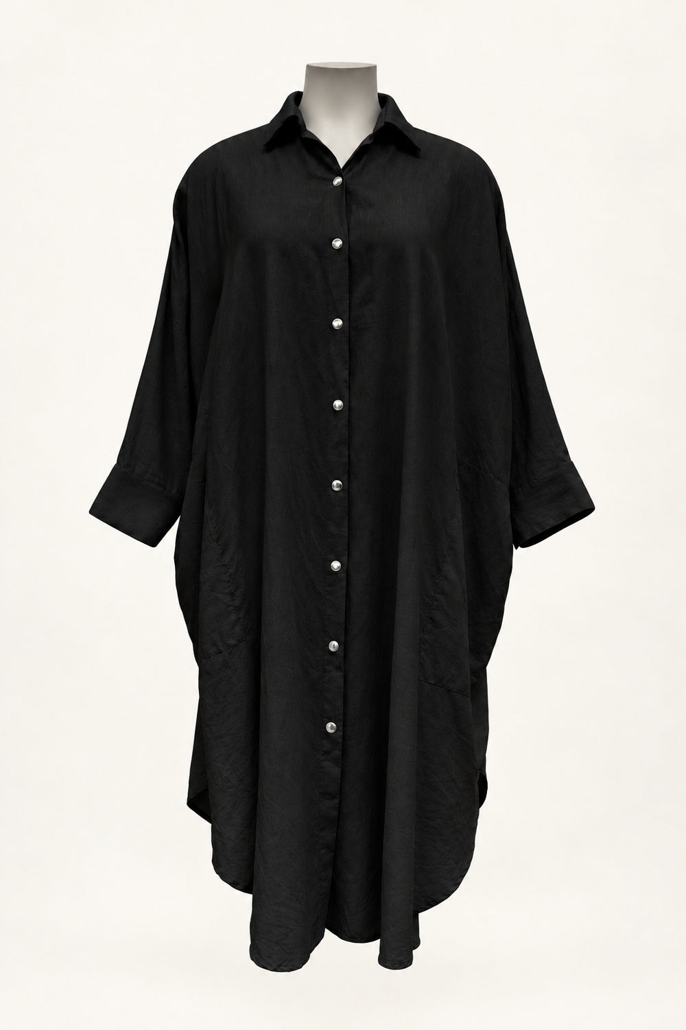 PRE ORDER TCD Georgie Shirt - Black Linen