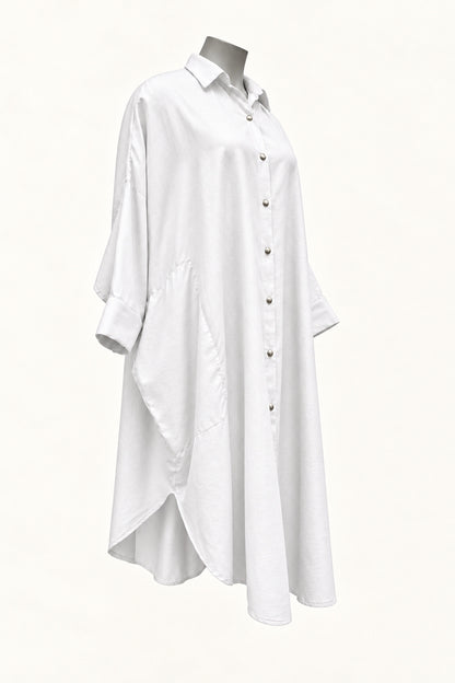 PRE ORDER TCD Georgie Shirt - White Linen