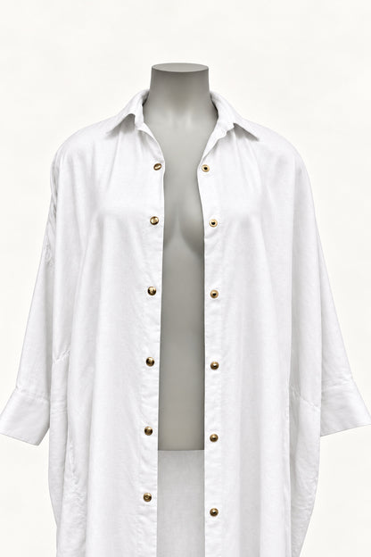 PRE ORDER TCD Georgie Shirt - White Linen