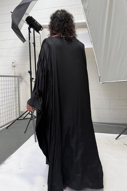 TCD Glissé Gown - Black Satin