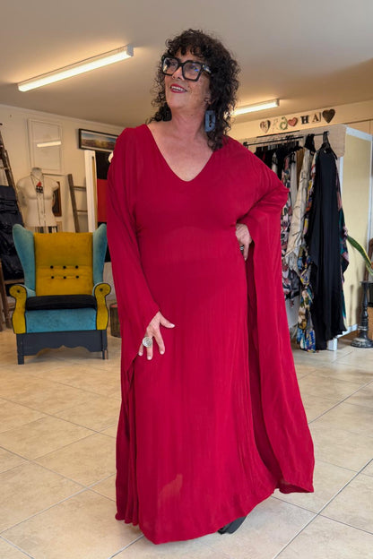 TCD Glissé Gown - Samba Red