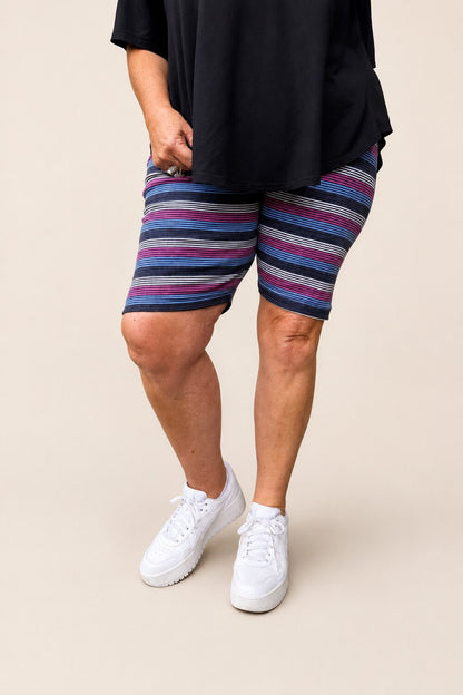 TCD Hotpants - Midnight Candy stripe