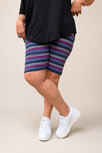 TCD Hotpants - Midnight Candy stripe