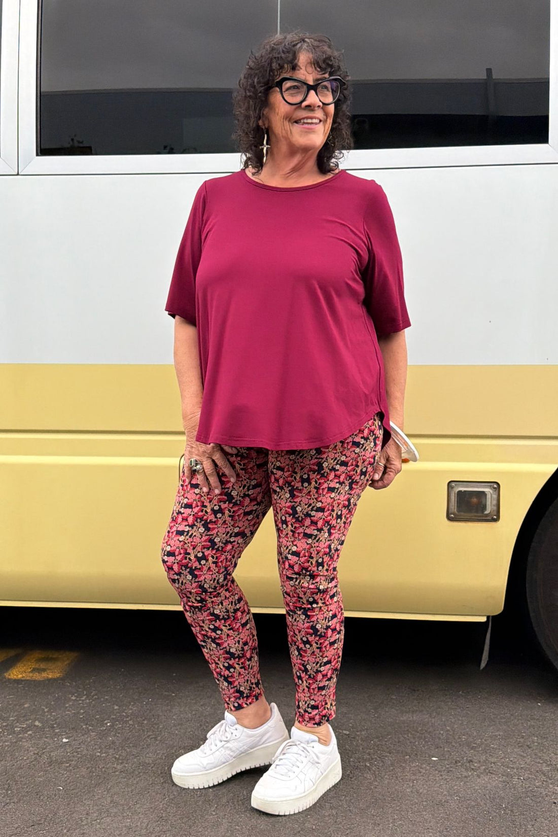 TCD Leggings - Berry Bloom