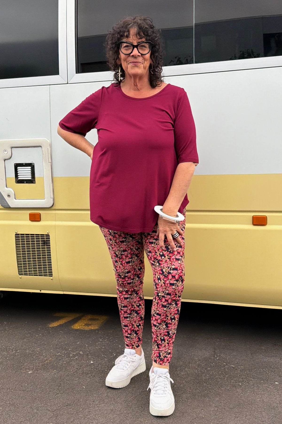 TCD Leggings - Berry Bloom