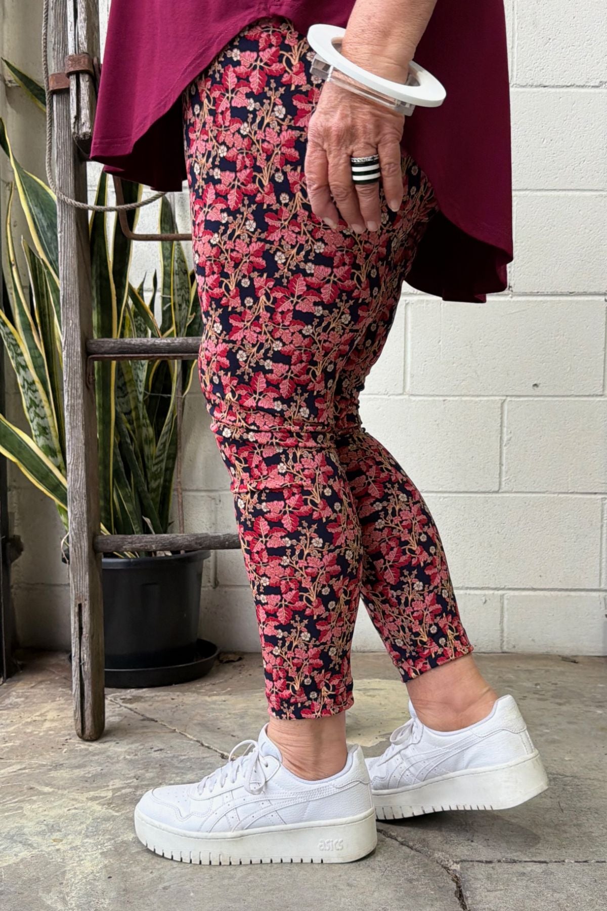 TCD Leggings - Berry Bloom