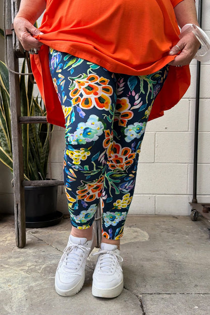 TCD Leggings - Midnight Flora