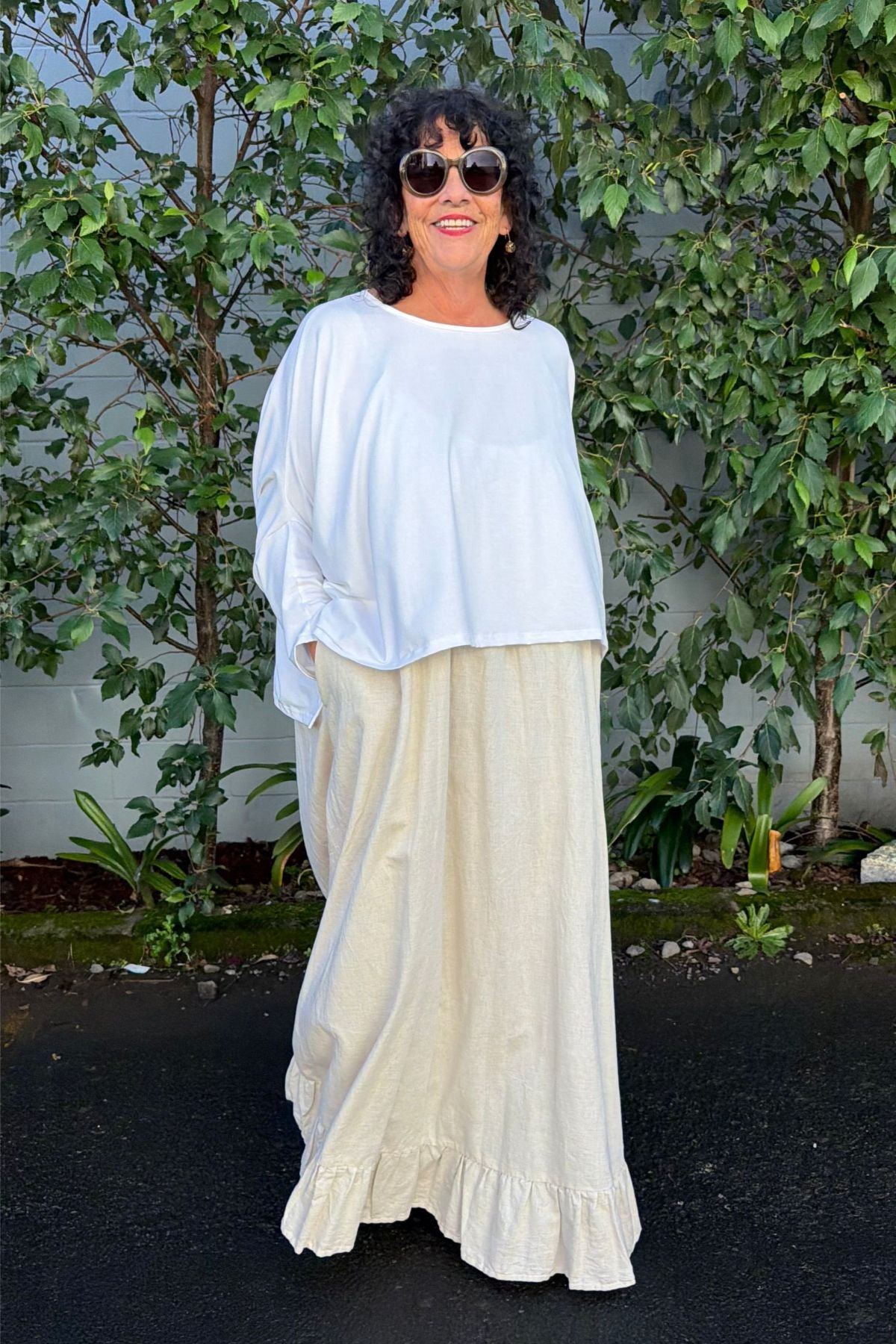 TCD Lockdown Crop - Vintage White