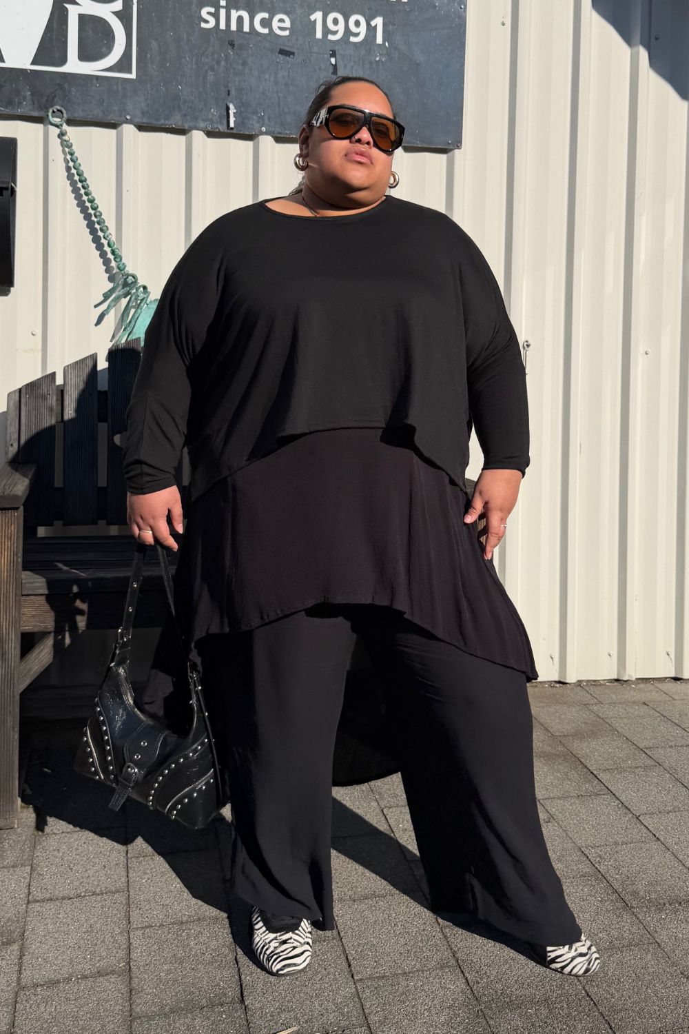 TCD Lockdown Crop - Black Merino