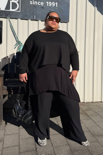 TCD Lockdown Crop - Black Merino