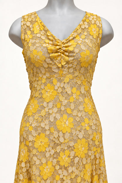 PRE ORDER TCD Marilyn Dress - Yellow lace