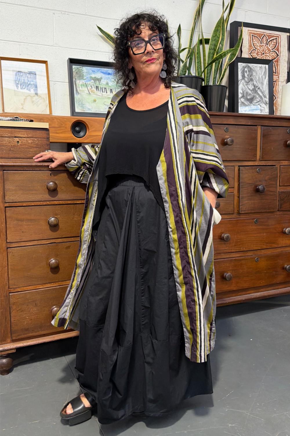 TCD Vespa Duster - Olive Stripe