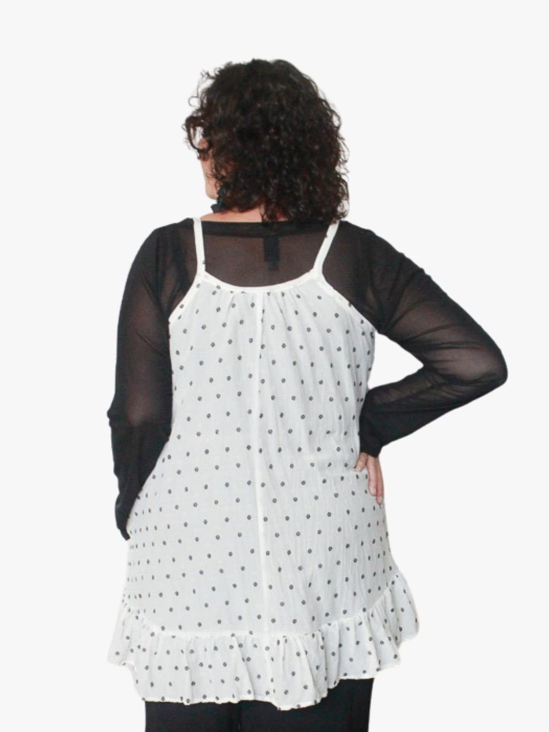 TCD Baby Doll Top - Cream Silk (LUCKY LAST S = 14-18)