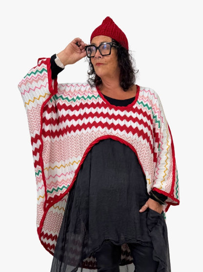 TCD Battina Top  - Cotton Crochet Knit