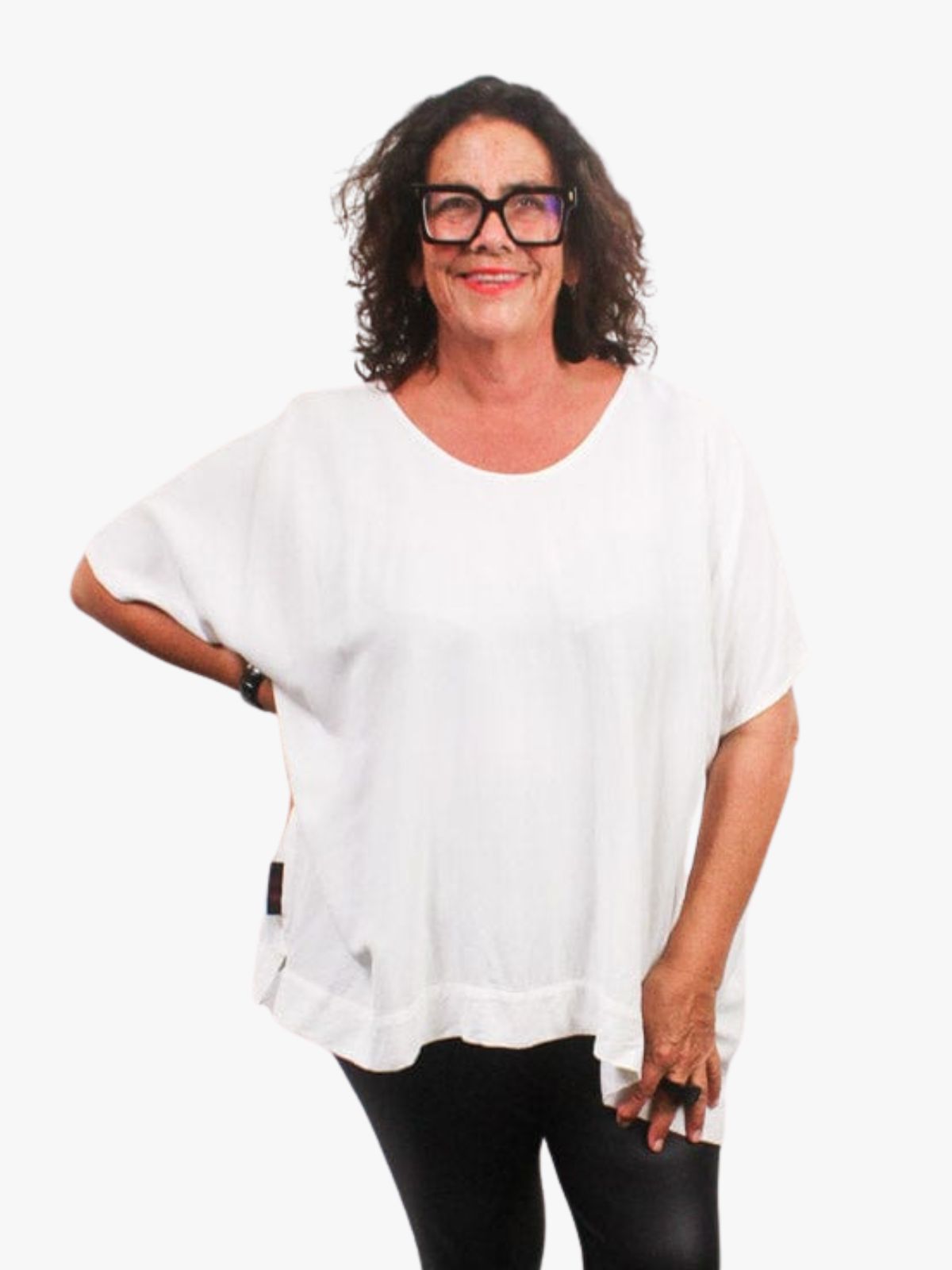 TCD Gorjis Tee Top - Cream